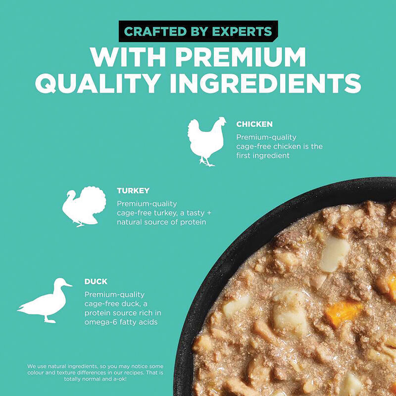 GO! SOLUTIONS, CARNIVORE Grain Free Chicken, Turkey + Duck Stew for dogs - Wet Dog Food image number null