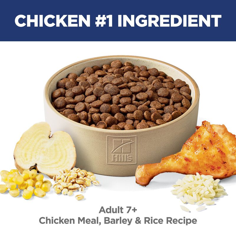 Science Diet, Senior 7+ Dog Chicken Meal, Barley, & Rice image number null