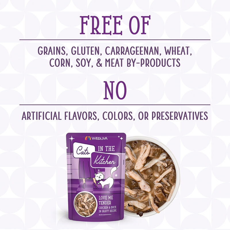 Weruva, Can Feline  - Love Me Tender-Chicken&Duck-85g - Shreds - Wet Cat Food image number null