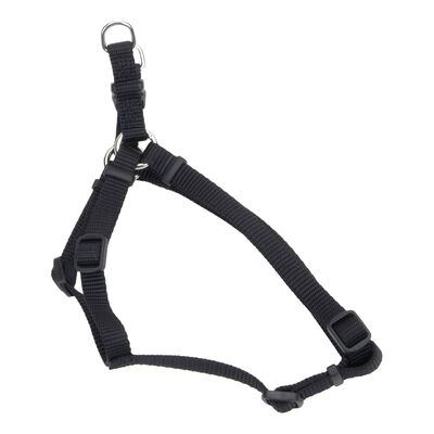 Adjustable Dog Harness, Black, Extra Small - 3/8" x 12"-18"