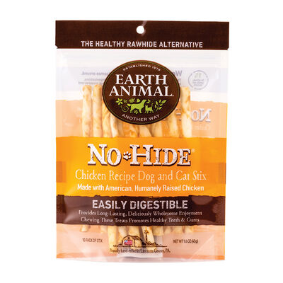 Earth Animal, Chicken No-Hide STIX - 10 pk
