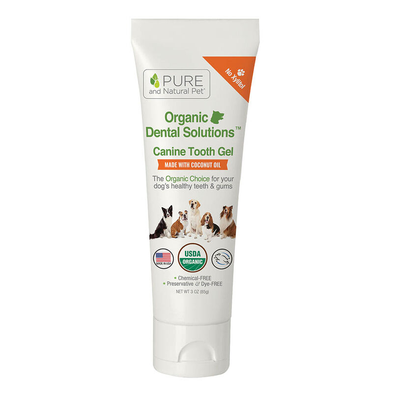Pure and Natural Pet, Organic Dental Solutions Canine Tooth Gel - 3 oz image number null