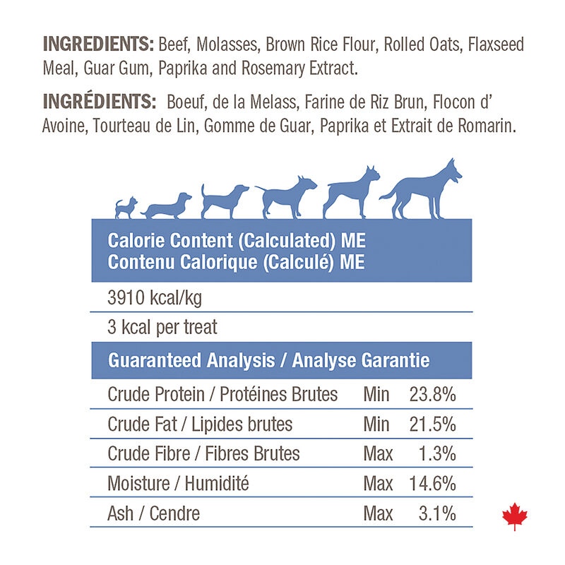 Crumps' Naturals, Mini Trainers Beef (semi-moist) - Dog Treat image number null