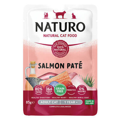 Feline Adult, Salmon Pat&eacute; - 85 g Pouch - Wet Cat Food