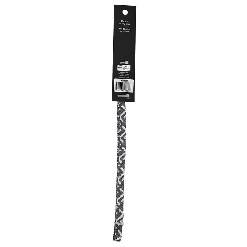 Mini Brigade, Mini Nylon Leash - Grey Zigzag - 5' image number null