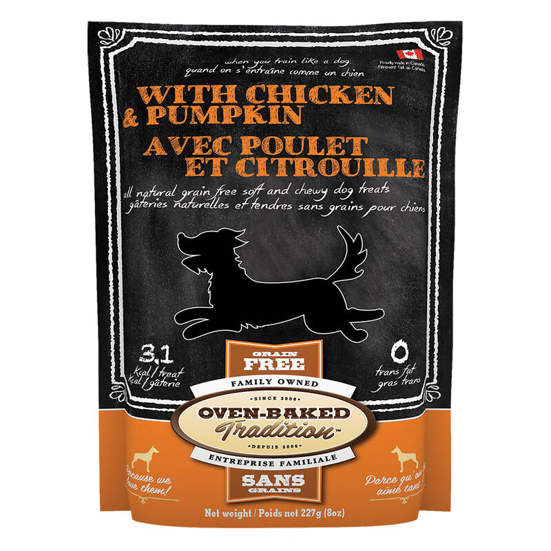 Oven Baked, GF Soft and Chewy Chicken & Pumpkin - Dog Treats image number null
