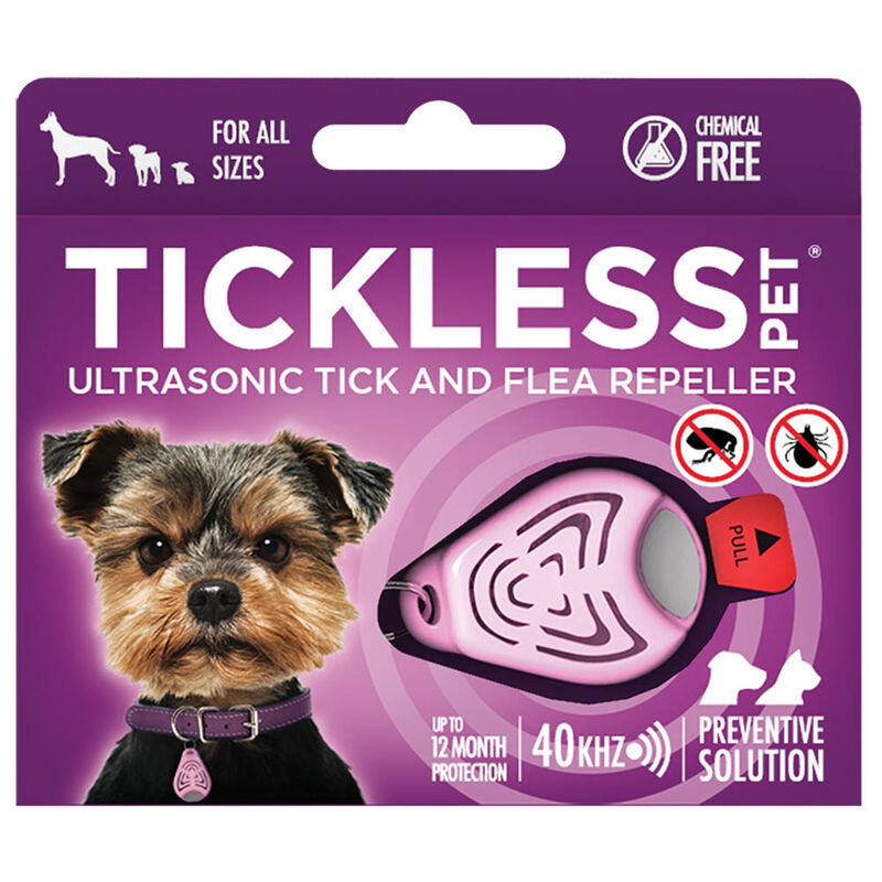 Tickless, Pet Ultrasonic Tick & Flea Repellent - Pink image number null