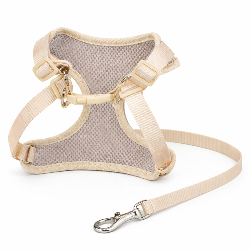 Meow & Woof, Harness and Leash Set - Red Plaid image number null