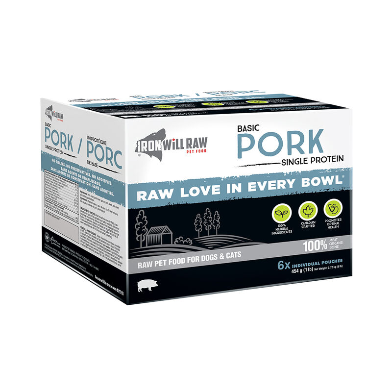Iron Will Raw, Basic, Pork - 2.72 kg image number null