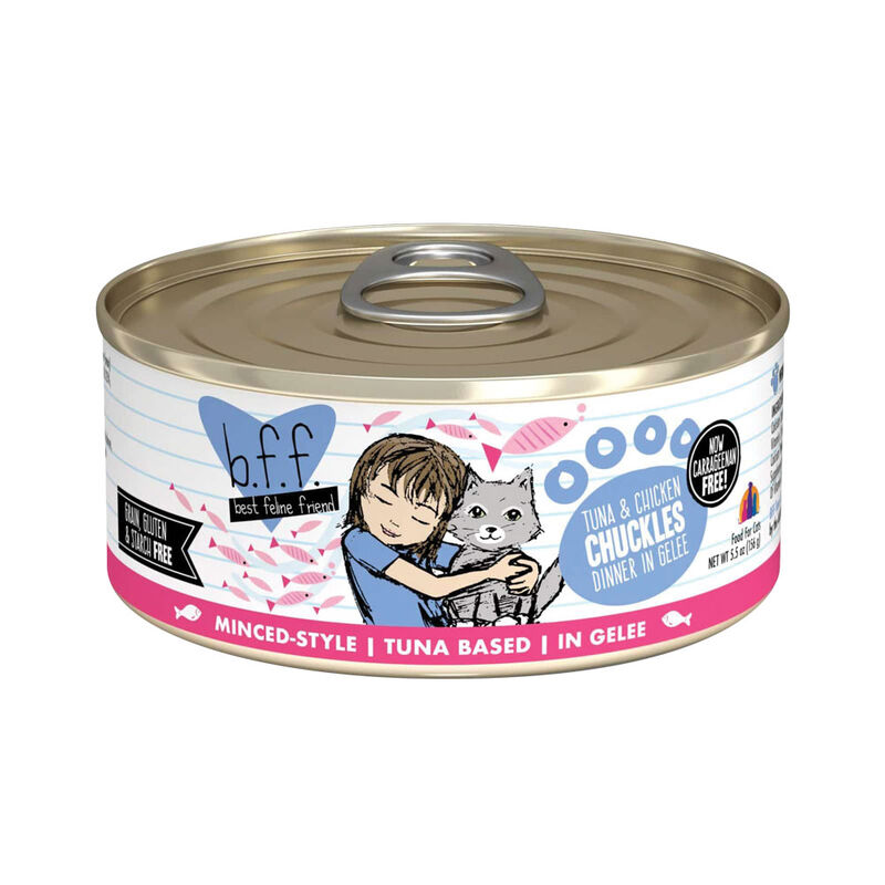 Weruva, Can Feline  - Tuna & Chicken Chuckles-156 g - Minced - Wet Cat Food image number null