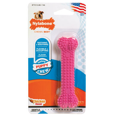 Nylabone, Puppy, Dental Bone - Pink - Petite