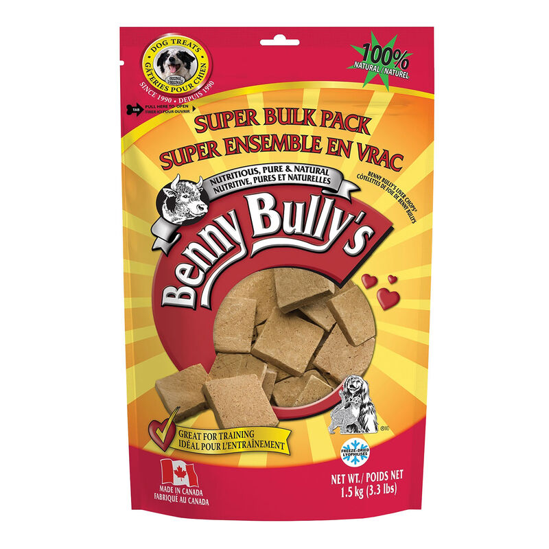 Benny Bully's, Liver Chops - 1.5 kg - Freeze Dried Dog Treat image number null
