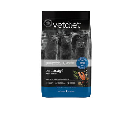 Vetdiet, Feline Senior - Indoor - Salmon & Rice - Dry Cat Food