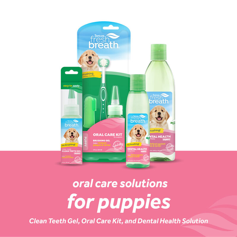 Tropiclean, Puppy, Dental Fresh Breath Oral Care Kit - 2 oz image number null