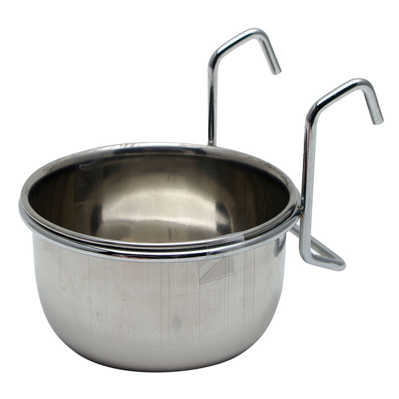 Living World, Stainless Steel Dish for Guinea Pig & Ferret - 10 oz image number null