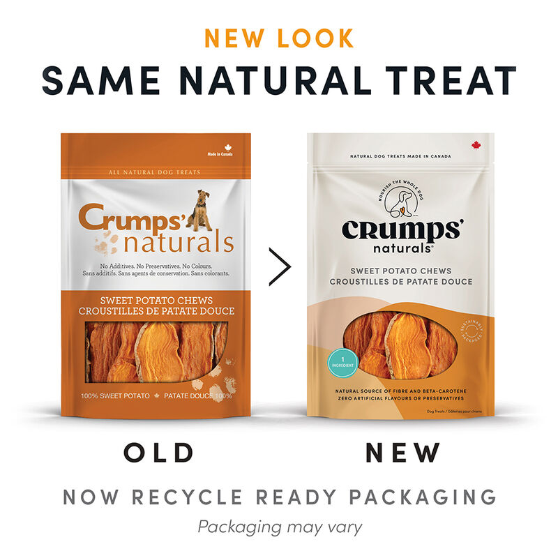 Crumps' Naturals, Sweet Potato Chews - Dog Treat image number null