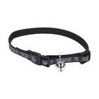 Cat Collar - Reflective Breakaway Black Skulls - 3/8x8-12" image number null