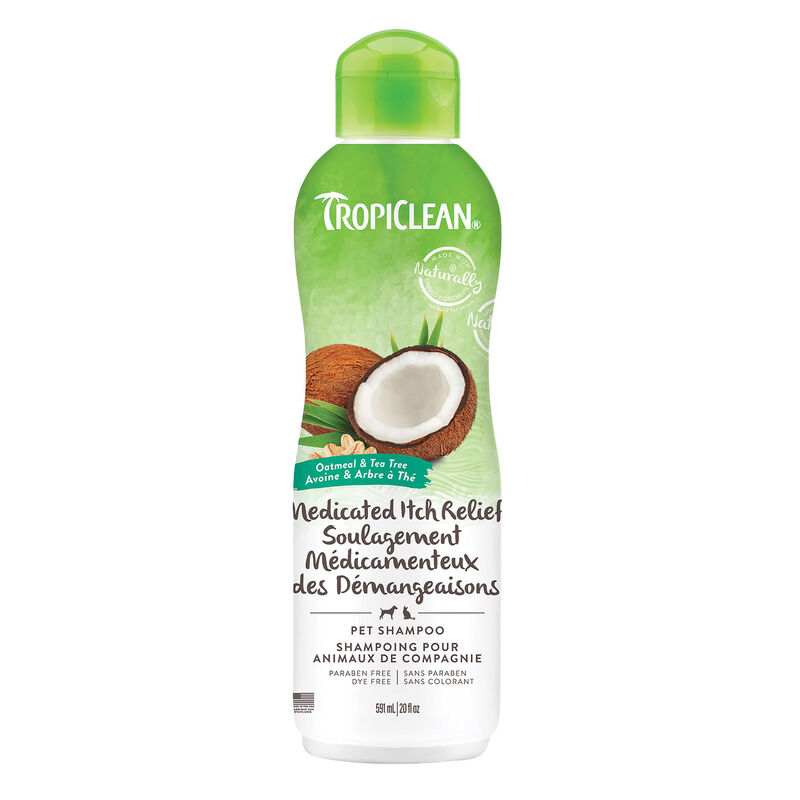 Tropiclean, Oatmeal & Tea Tree Shampoo image number null