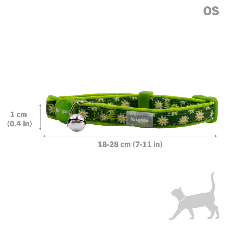 Brigade Neoprene Cat Collar - Daisies image number null