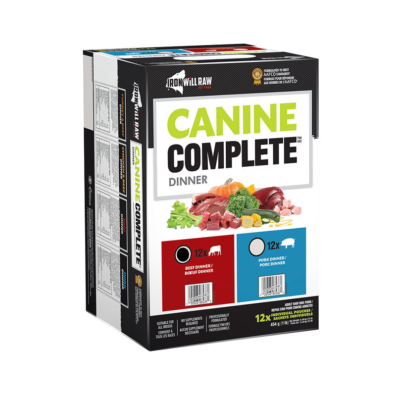 Iron Will Raw, Canine Complete, Beef Dinner - 5.44 kg image number null