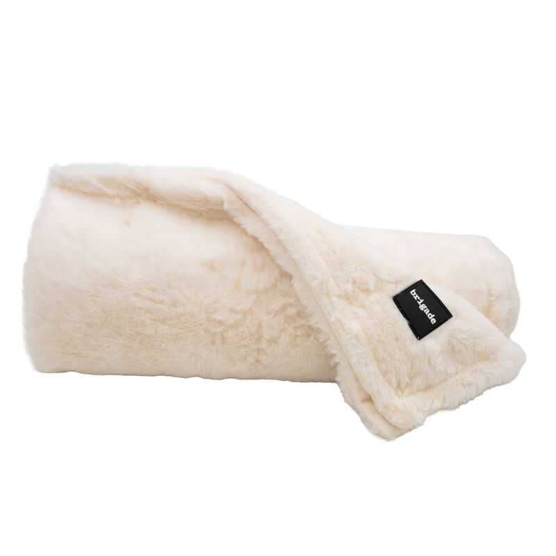 Brigade Ultra-soft Jacquard Fleece Blanket - Cream image number null