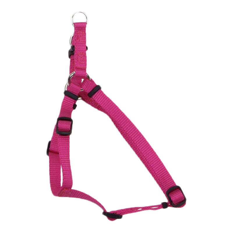 Adjustable Dog Harness, Pink Flamingo, Medium - 3/4" x 20"-30" image number null