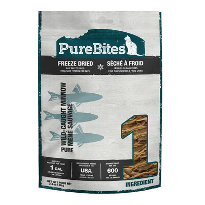 PureBites, Super Value Size Cat Treats - Minnow - 66 g - Freeze Dried Cat Treat