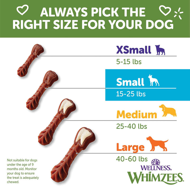 Whimzees, Dental Treat, Toothbrush Star Value Pouch -S-24 Pc image number null