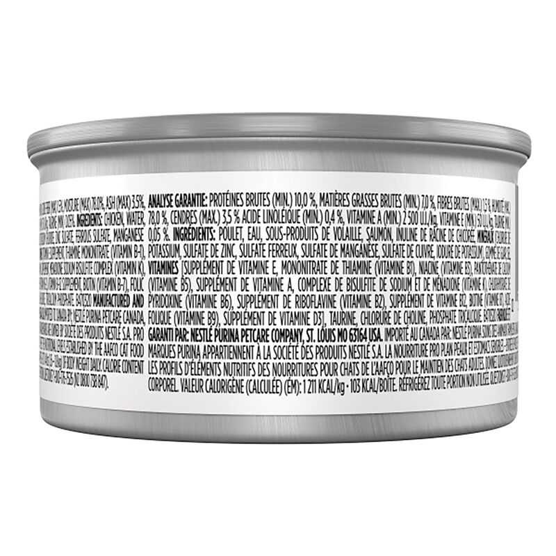 Pro Plan, Grain Free - Sensitive Skin & Stomach Chicken 85g - Wet Cat Food image number null