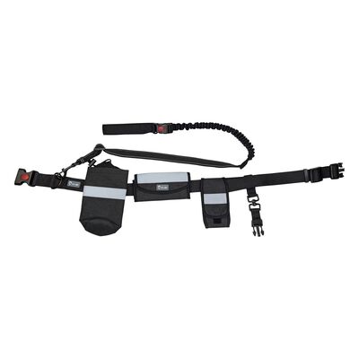 Trip to Go, Running Belt Bungee Dog Leash - Black