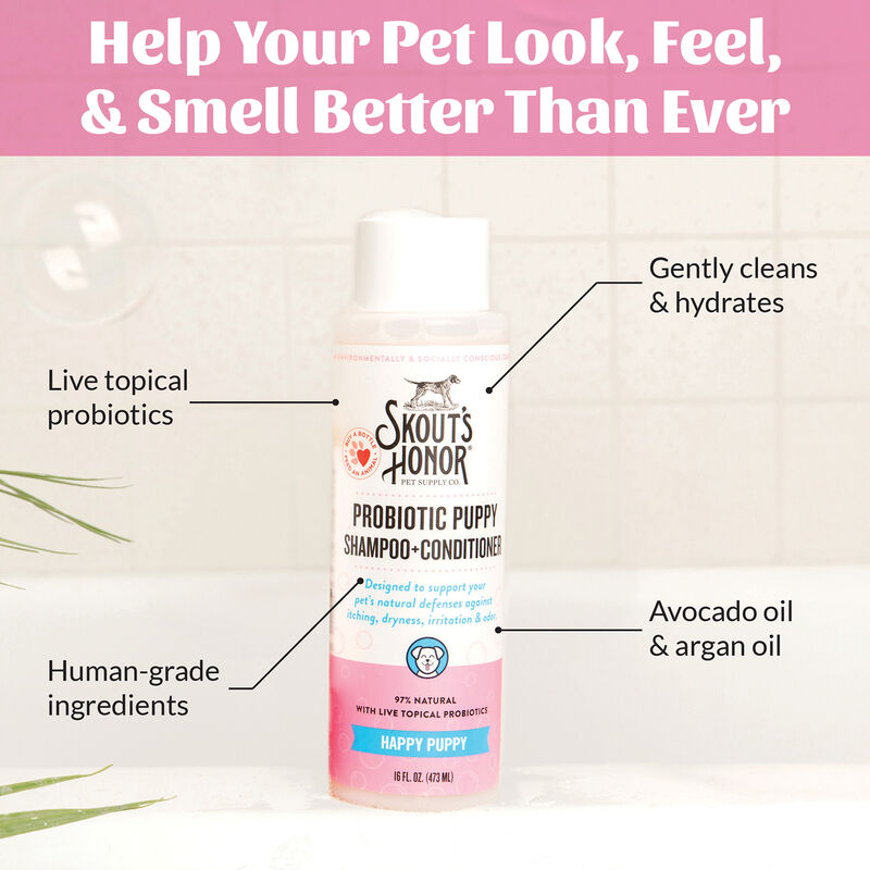 Skouts Honor, Happy Puppy - Shampoo&Conditioner - Lilac - 16 oz image number null