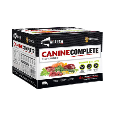 Iron Will Raw, Canine Complete, Beef Dinner - 2.72 kg