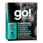 GO! SOLUTIONS, CARNIVORE Grain Free Chicken, Turkey + Duck Stew for dogs - Wet Dog Food image number null