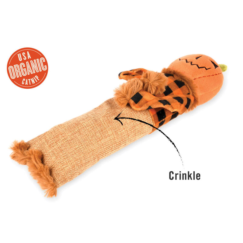 P.L.A.Y. Pet Lifestyle And You Feline Frenzy Halloween Scarecrow Catnip Toy image number null