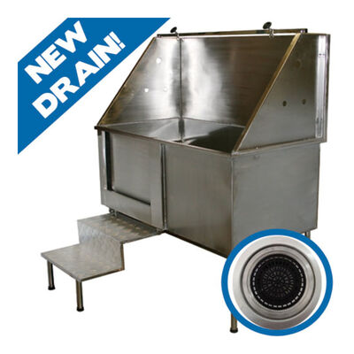 R. Rover, Professional Grooming Tub With Steps - 48x28"