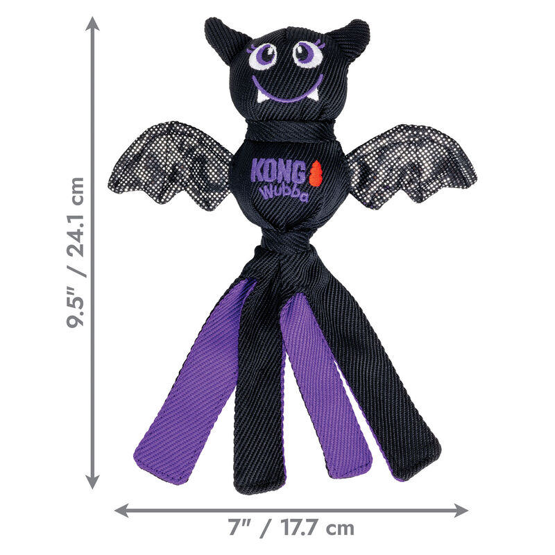 KONG Halloween Wubba Ballistic Bat Dog Toy - S image number null
