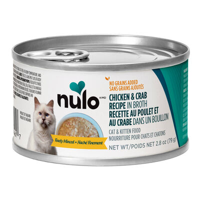 Nulo, Finely Minced Chicken & Crab in Broth - Cat Wet Food