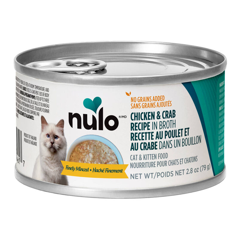 Nulo, Finely Minced Chicken & Crab in Broth - Cat Wet Food image number null