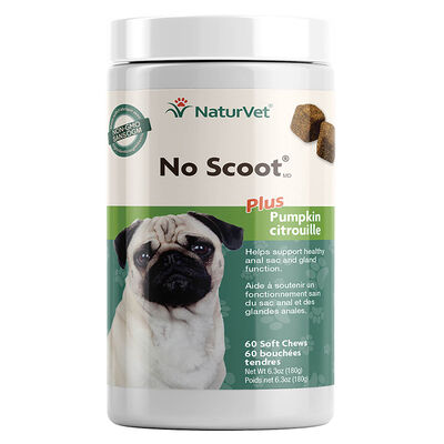 NaturVet, No Scoot Plus Pumpkin Soft Chews - 60ct