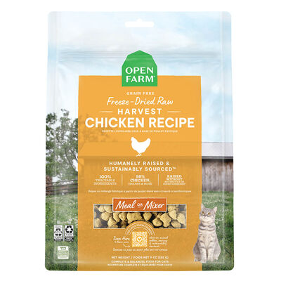 Open Farm, Freeze Dried Raw Morsels - Harvest Chicken - Freeze Dried Cat Food