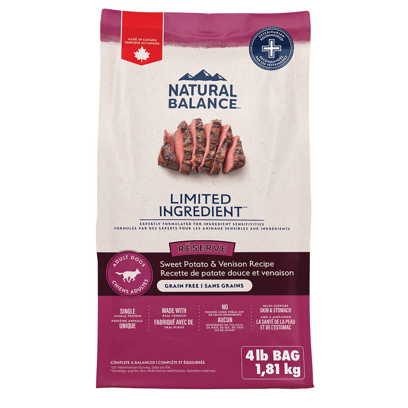 Natural Balance, Reserve LID Grain Free Sweet Potato & Venison - Dry Dog Food image number null