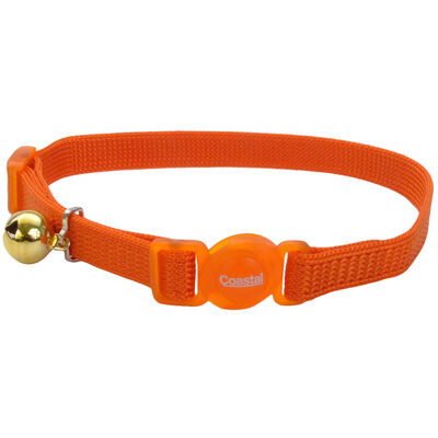 Cat Collar Adjustable Breakaway Snag Proof Sunset Orange 3/8x8-12"