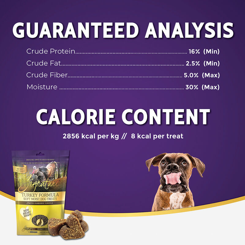 Zignature, Soft Moist Treats - Limited Ingredient - Grain Free - Turkey - 113 g image number null