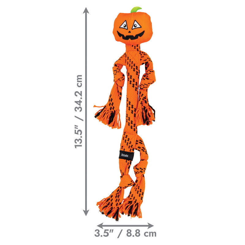 KONG Halloween Scrubz Jack-o-Lantern Dog Toy  - M image number null