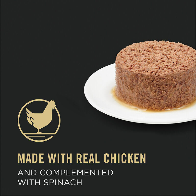 Pro Plan Wet Cat Complete Essentials Grain Free Chicken & Spinach Entr&eacute;e 156g image number null