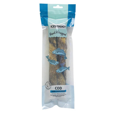Icelandic+, Cod Skin Chew Stick - 10" 2 pk