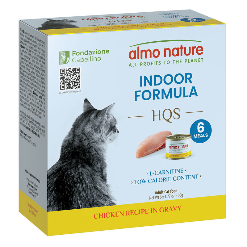 Almo Nature, HQS Cat Supportive - Indoor Chicken Recipe In Gravy - Wet Cat Food image number null
