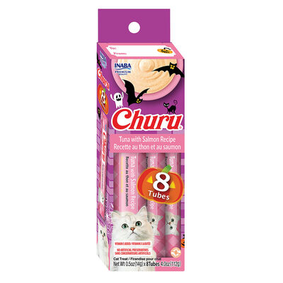 Inaba, Churu Halloween Tuna and Salmon Treats - 8x14g