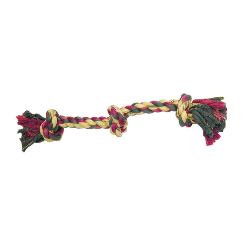 Mammoth, Flossy Chews, 3-Knot Color Rope Tug image number null