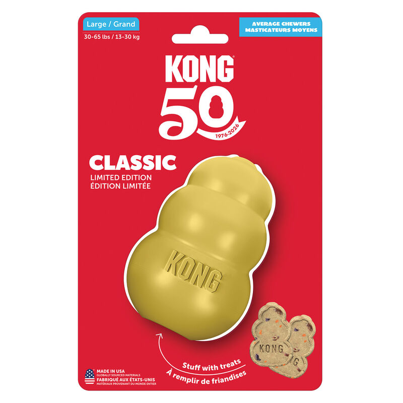KONG Classic Dog Chew Toy - Gold image number null